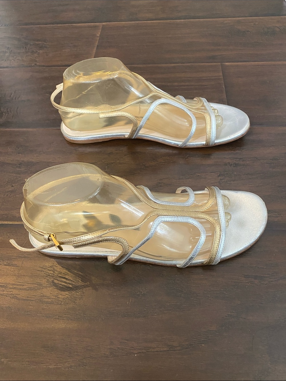 Prada Milano strap flat sandals women’s size 40.5 or 10.5 US adjustable strap